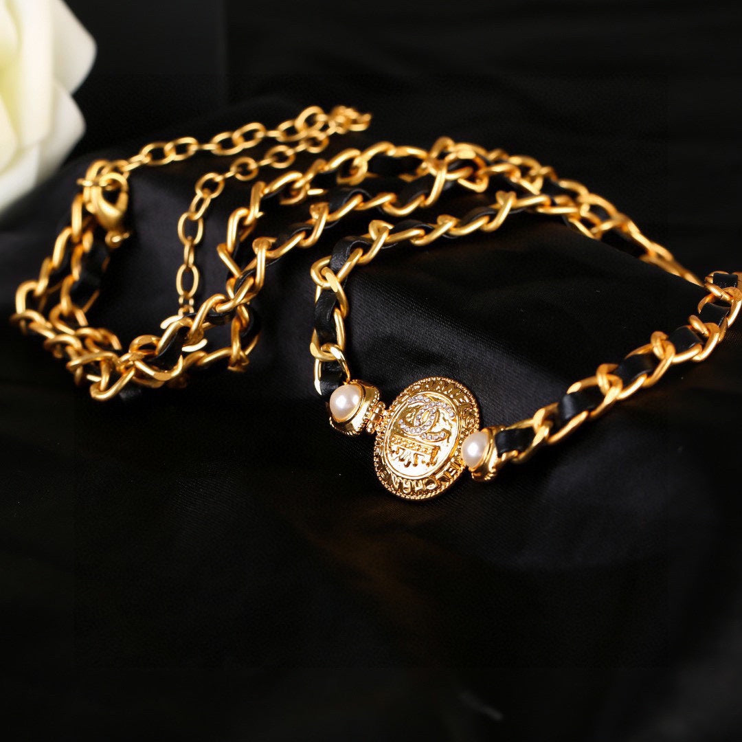 CHANEL 25S GOLD CHAIN BELT 610439 - 30