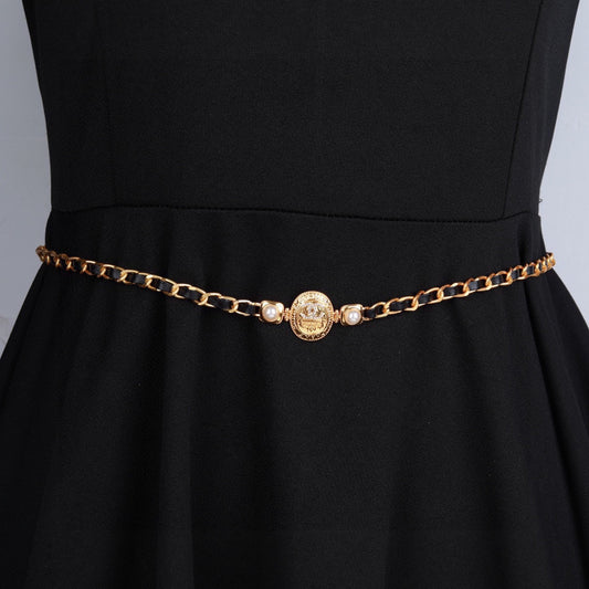 CHANEL 25S GOLD CHAIN BELT 610439 - 30