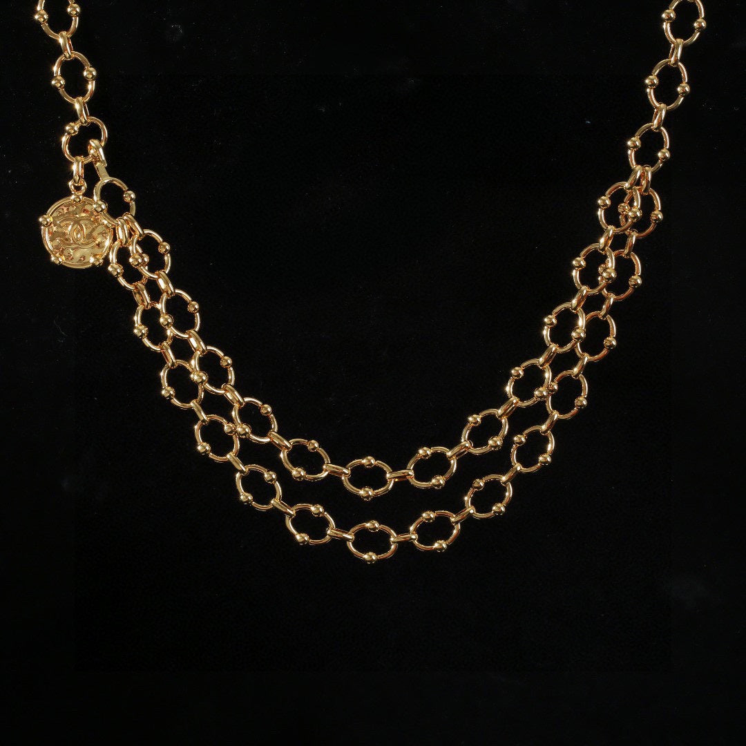 CHANEL 25S CHAIN BELT IN GOLD METAL 615891 - 30