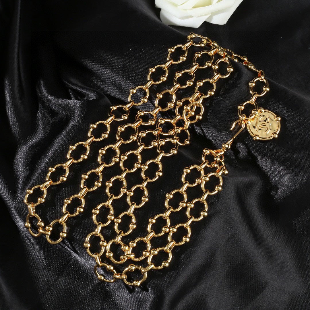 CHANEL 25S CHAIN BELT IN GOLD METAL 615891 - 30