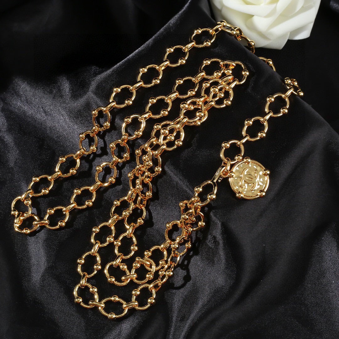 CHANEL 25S CHAIN BELT IN GOLD METAL 615891 - 30
