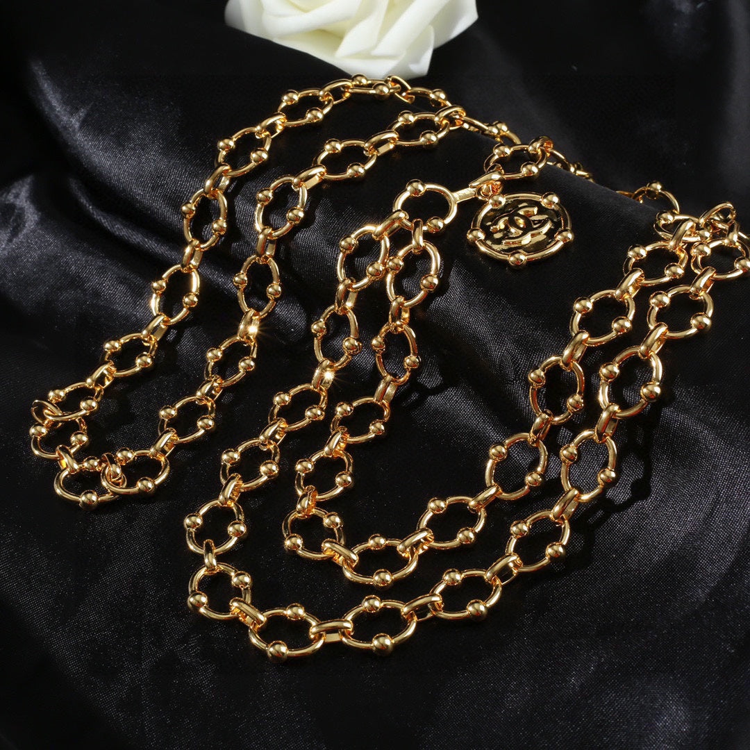CHANEL 25S CHAIN BELT IN GOLD METAL 615891 - 30
