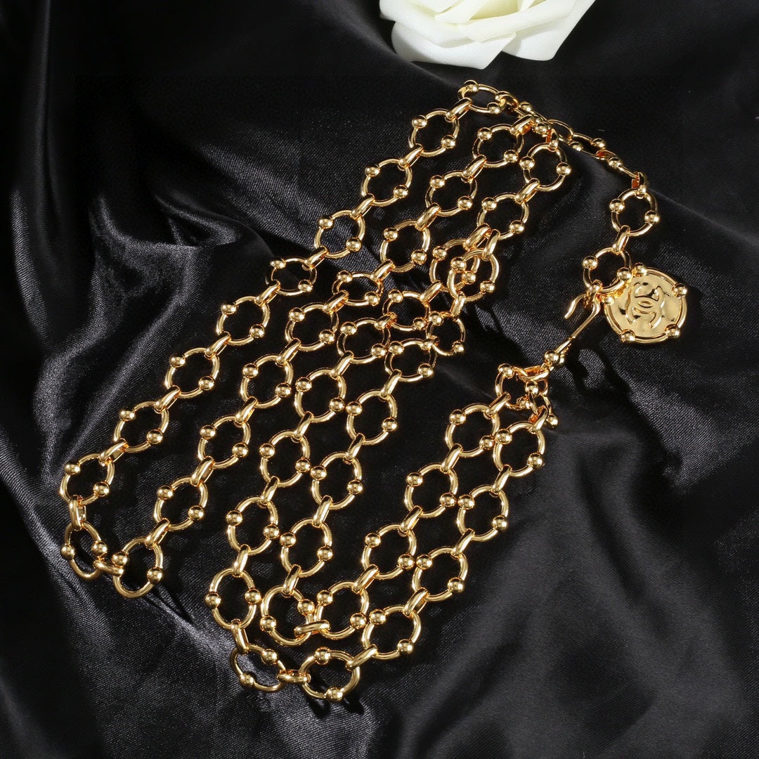 CHANEL 25S CHAIN BELT IN GOLD METAL 615891 - 30