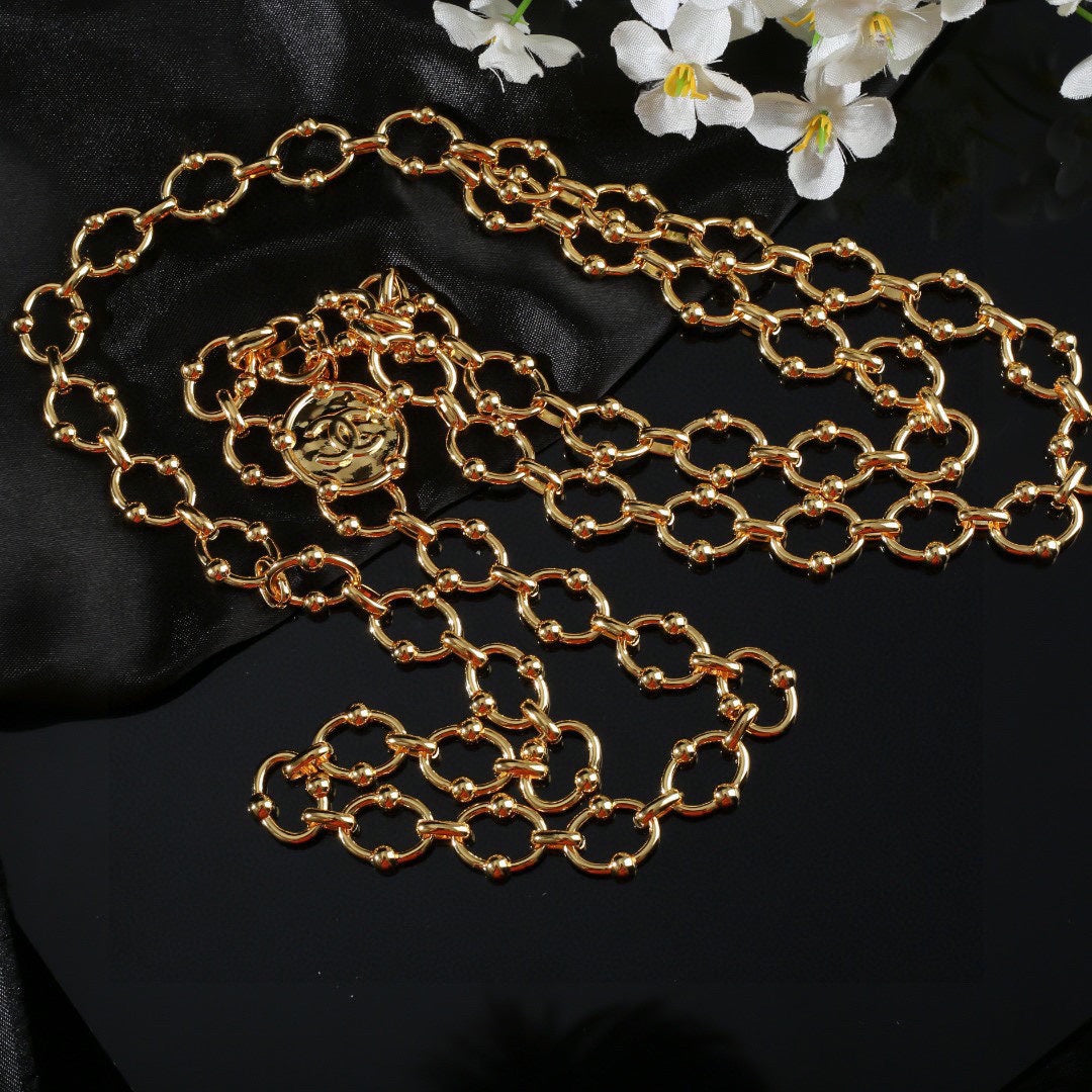 CHANEL 25S CHAIN BELT IN GOLD METAL 615891 - 30