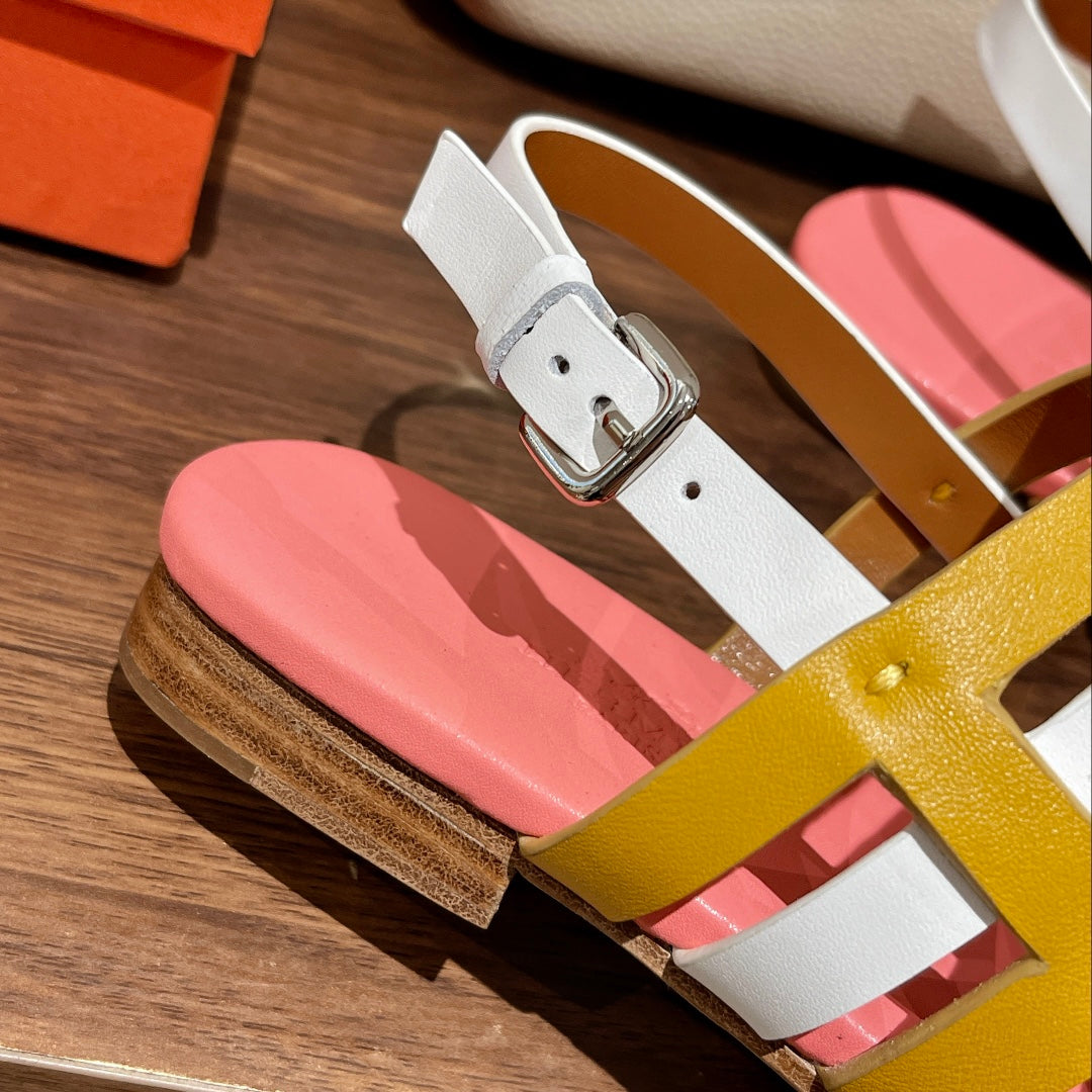 EPHESE SANDAL MULTI-COLOR CALFSKIN - 35