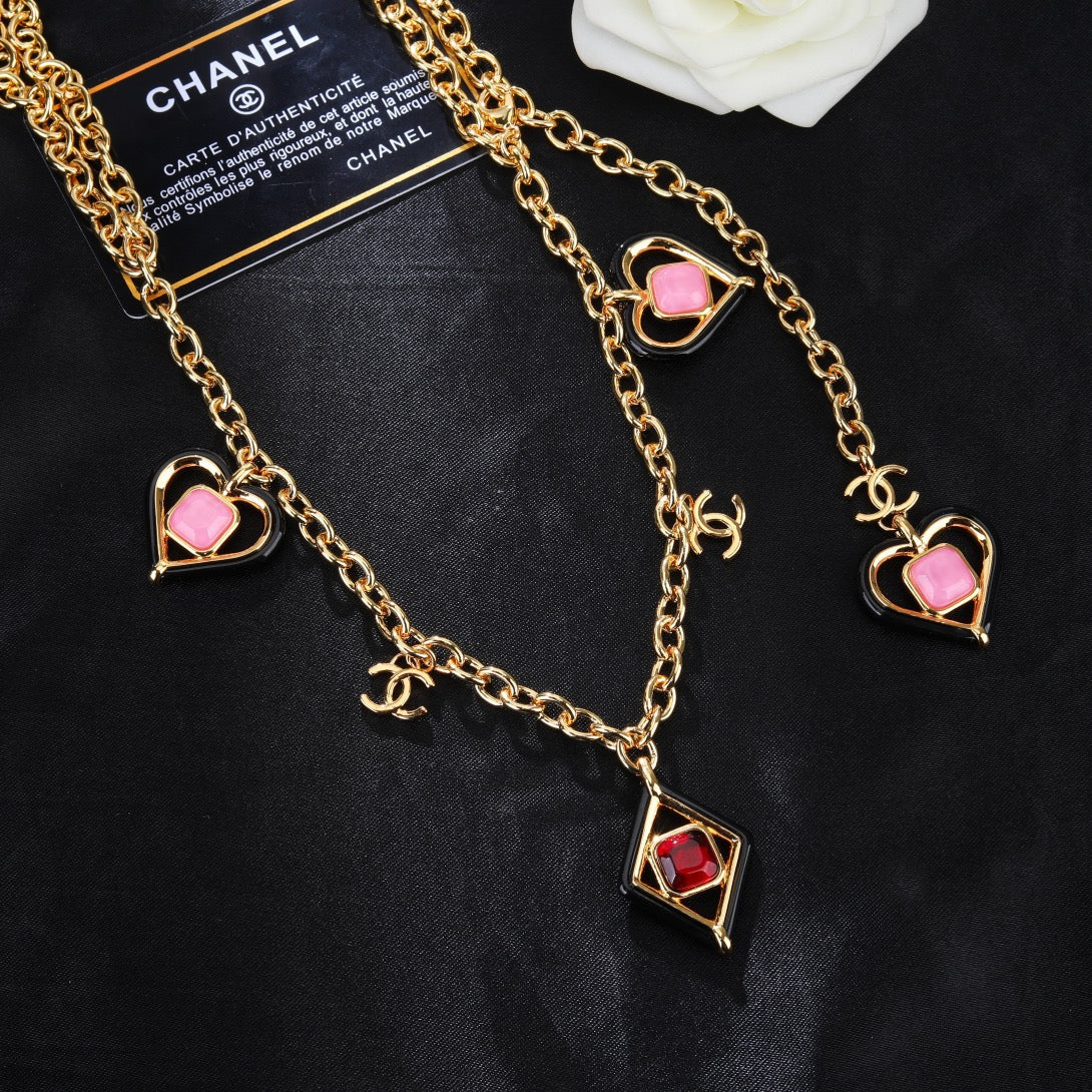 CHANEL 25S CHAIN BELT IN GOLD METALLIC STONE-EMBELLISHED 612631 - 30