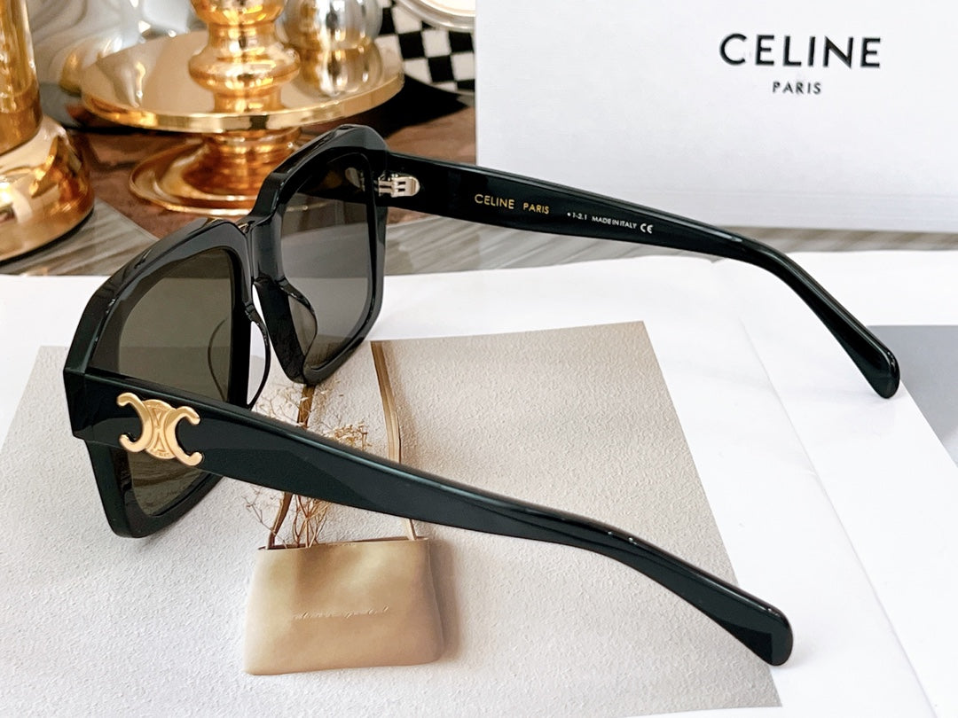 TRIOMPHE SUNGLASS CL4S490 IN ACETATE - Black