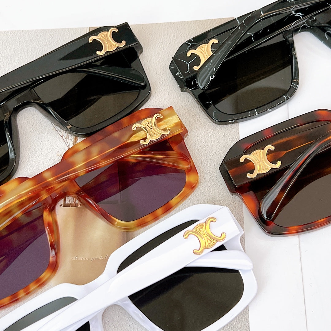 TRIOMPHE SUNGLASS CL4S490 IN ACETATE - Black