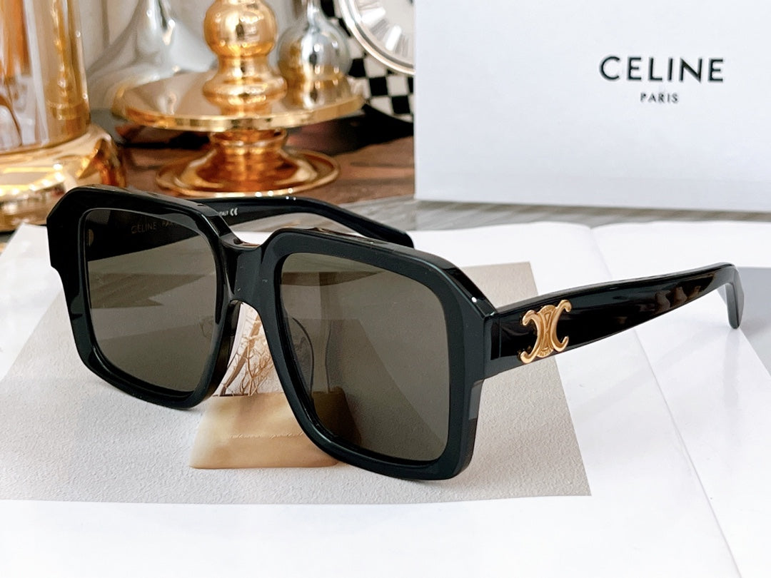 TRIOMPHE SUNGLASS CL4S490 IN ACETATE - Black