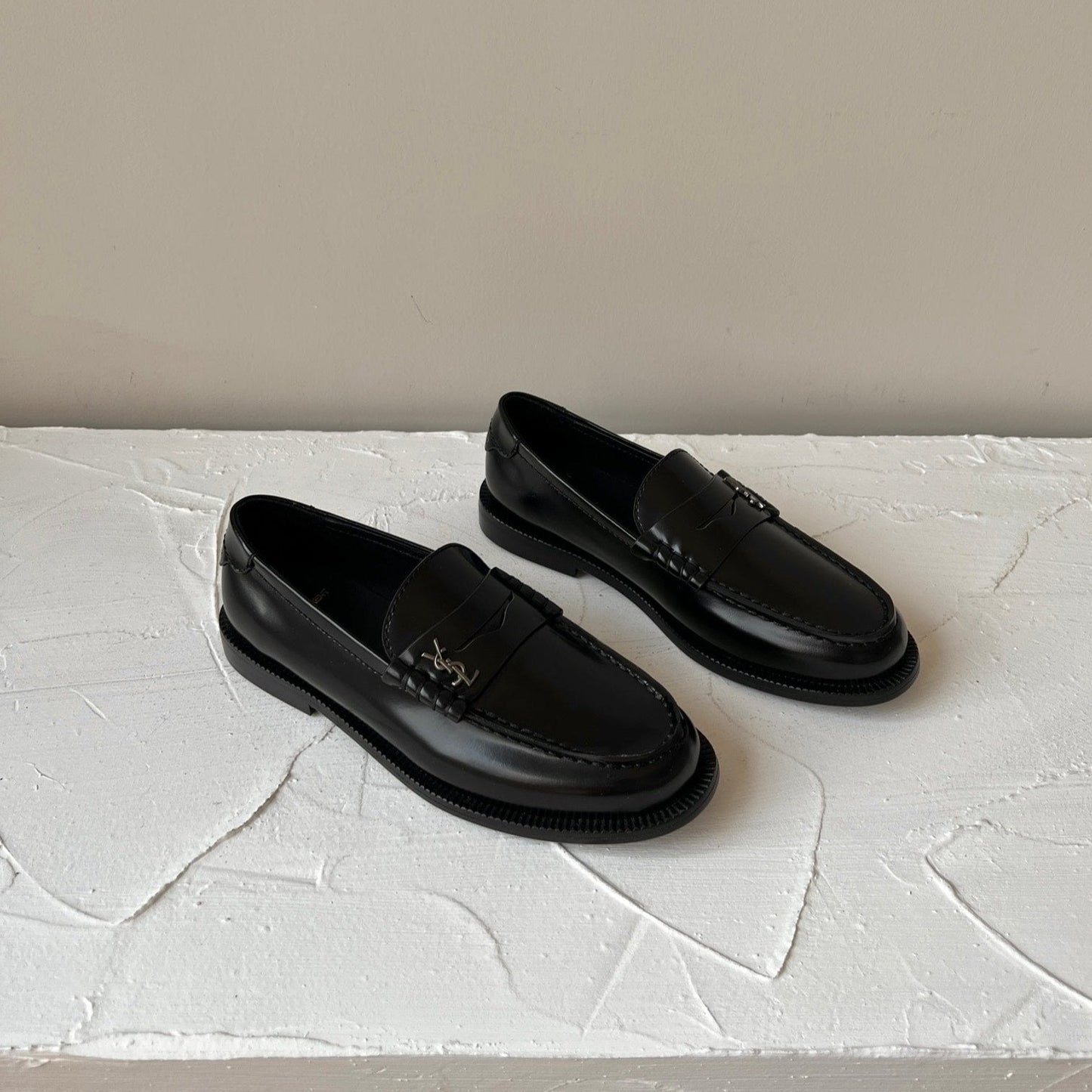 SL LE LOAFER BLACK CALFSKIN - 35