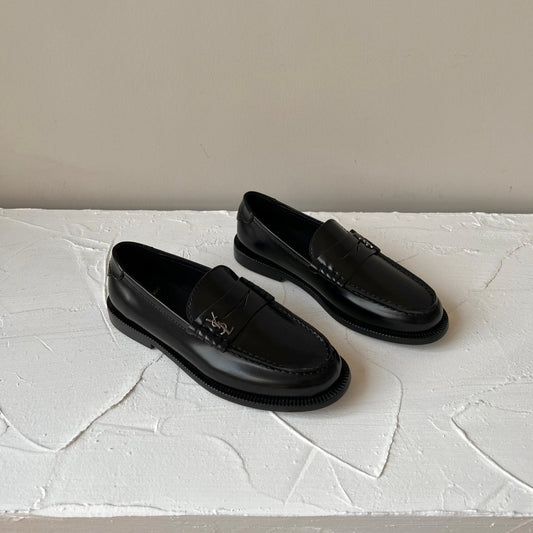 SL LE LOAFER BLACK CALFSKIN - 35