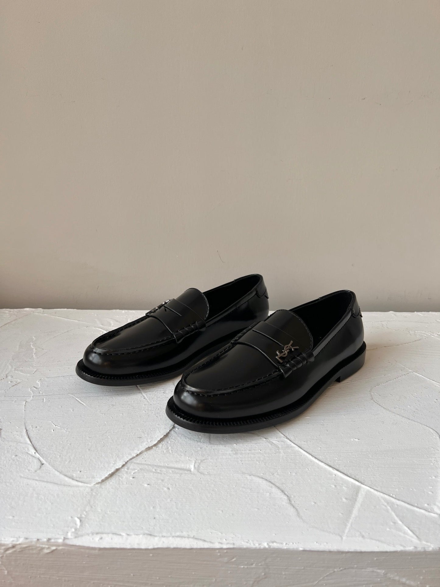 SL LE LOAFER BLACK CALFSKIN - 35