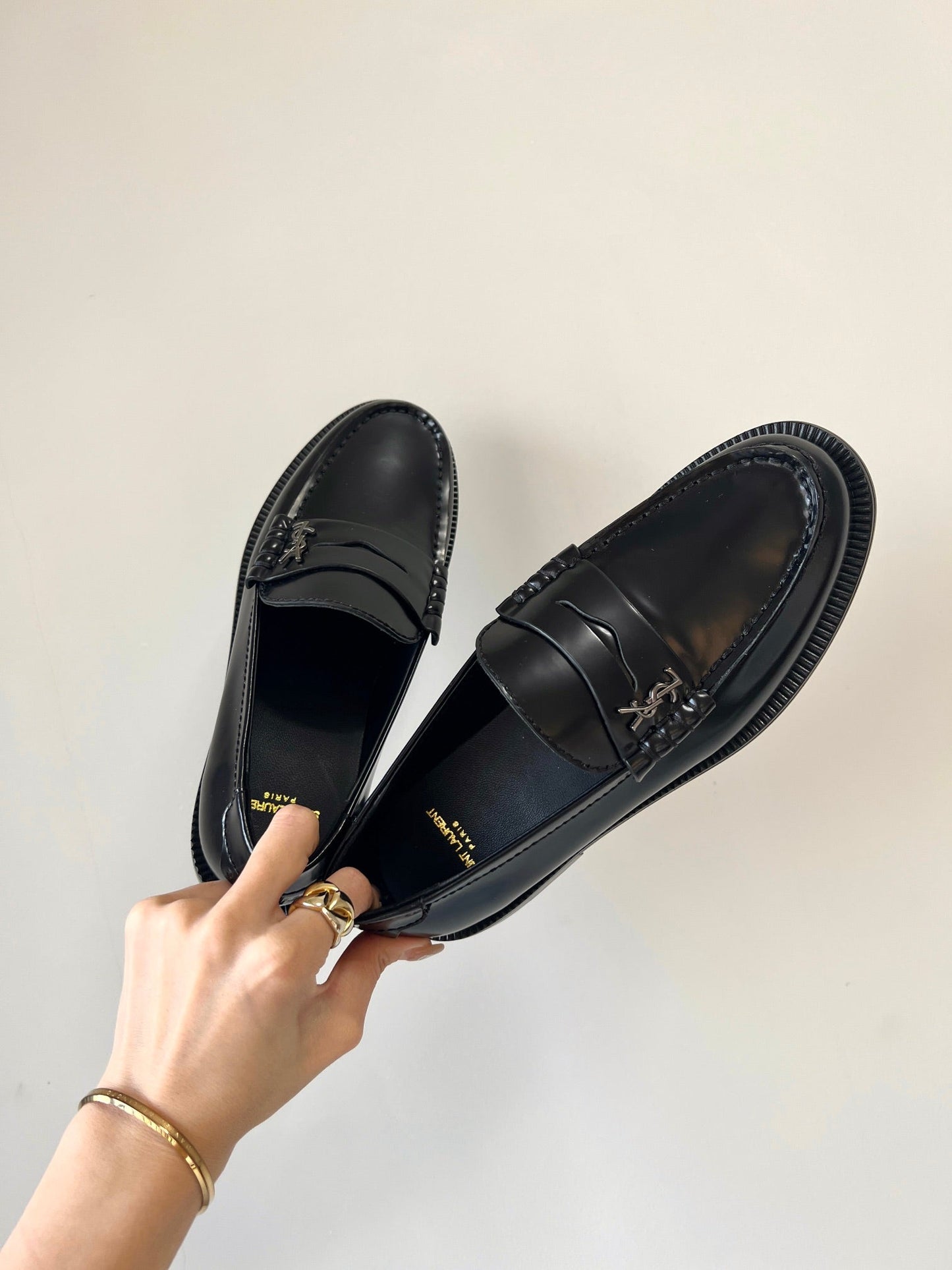 SL LE LOAFER BLACK CALFSKIN - 35