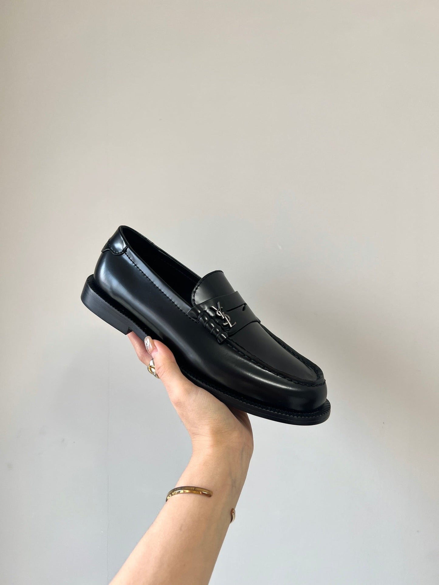 SL LE LOAFER BLACK CALFSKIN - 35