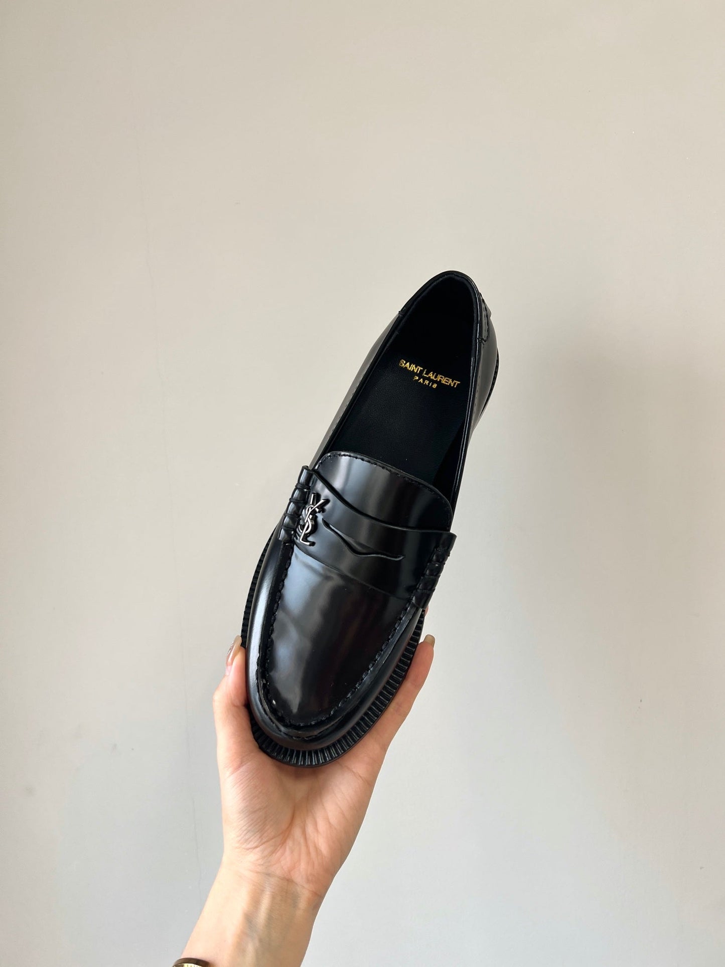 SL LE LOAFER BLACK CALFSKIN - 35