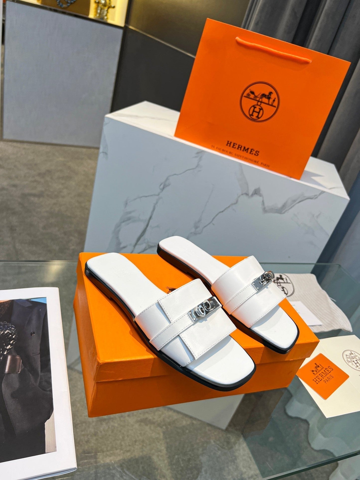Giulia Sandal White Calfskin - 35