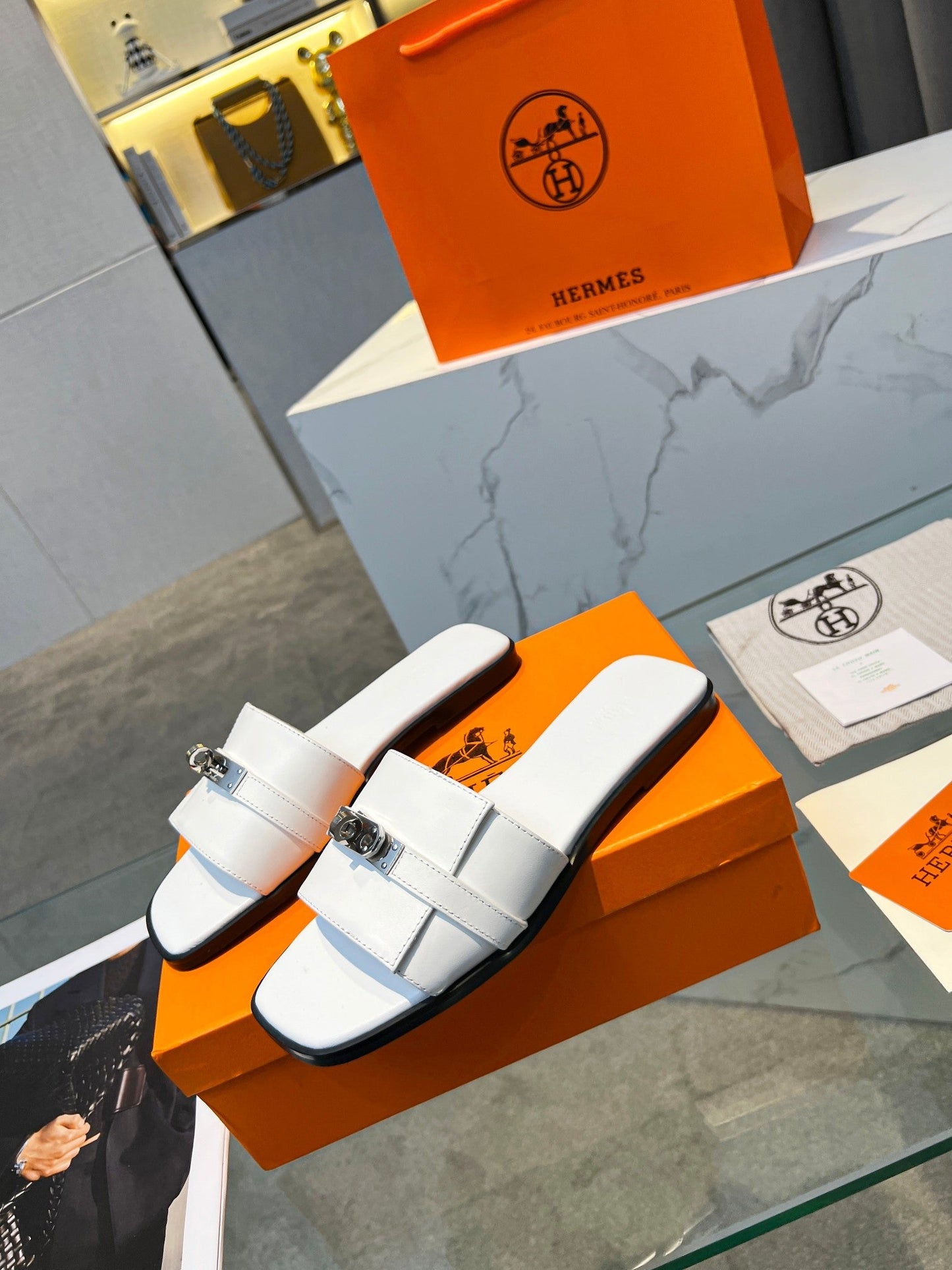 Giulia Sandal White Calfskin - 35