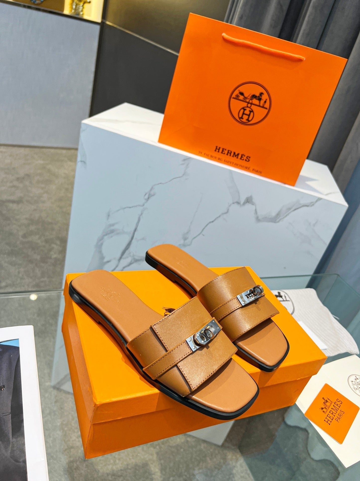 Giulia Sandal Tan Calfskin - 35