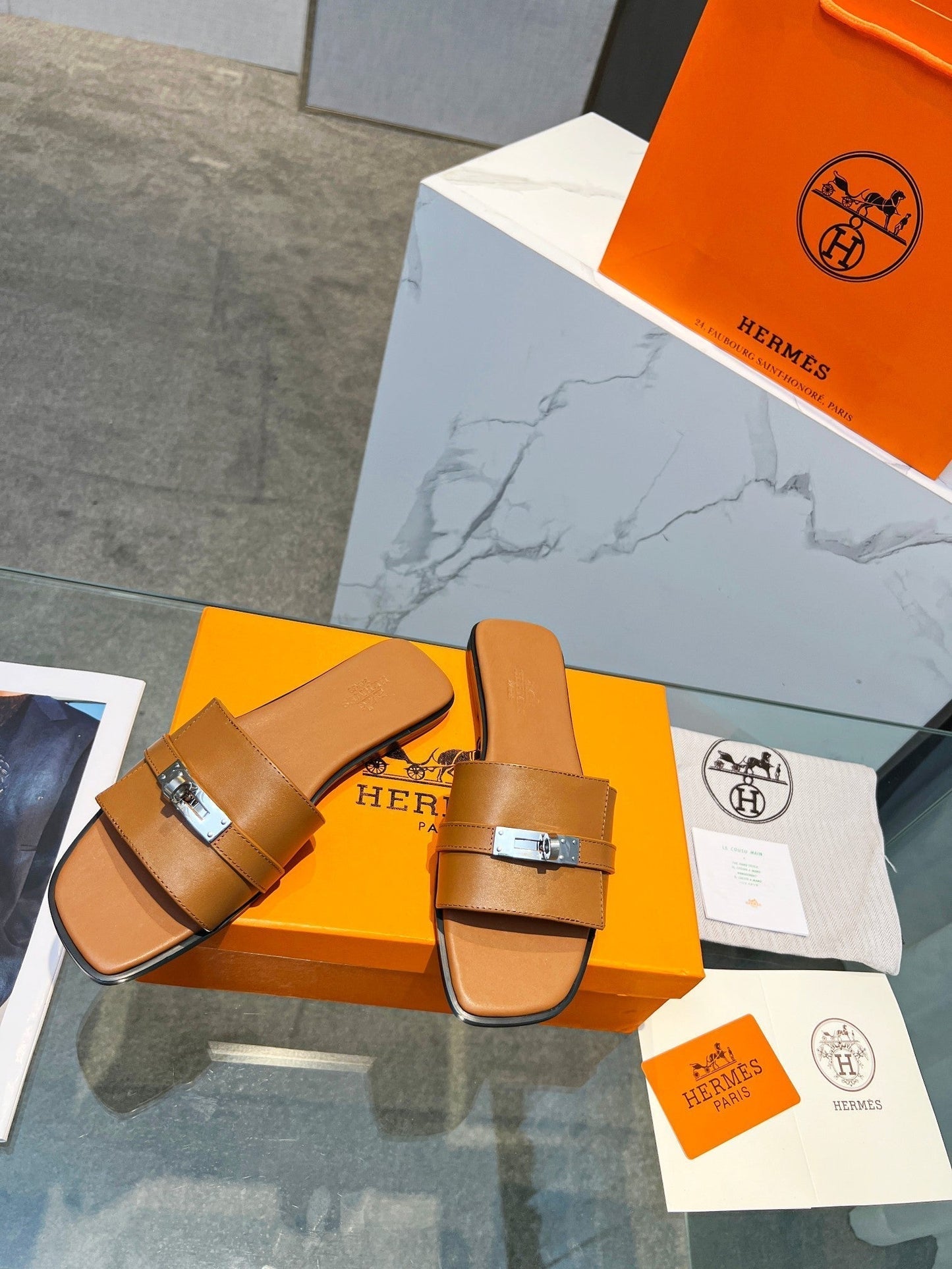 Giulia Sandal Tan Calfskin - 35