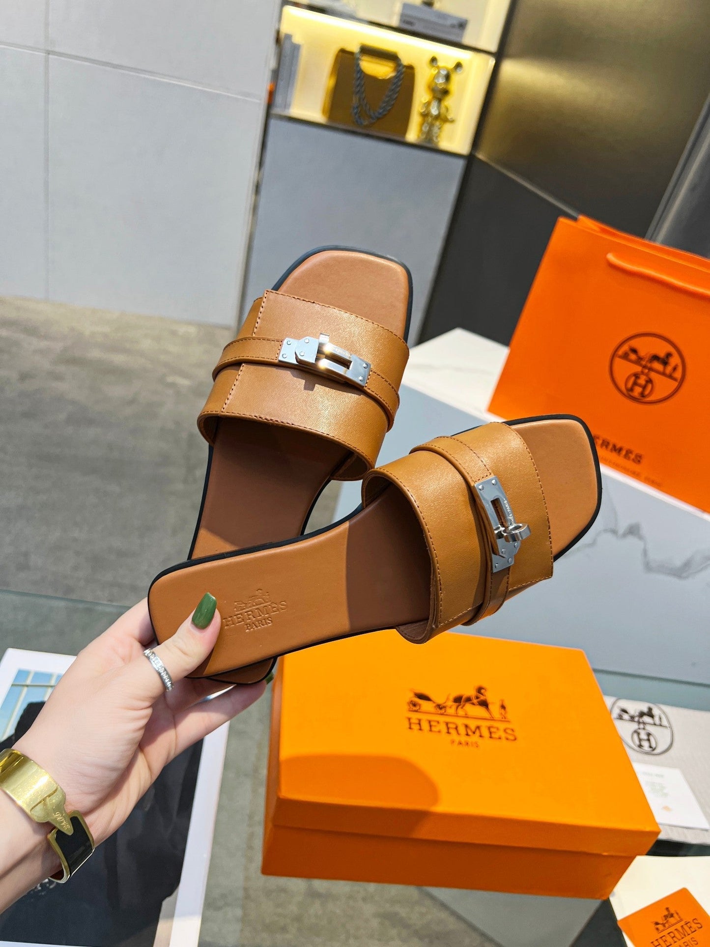 Giulia Sandal Tan Calfskin - 35