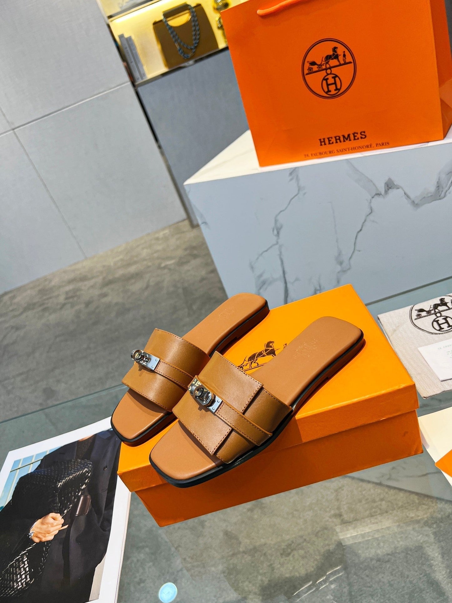 Giulia Sandal Tan Calfskin - 35