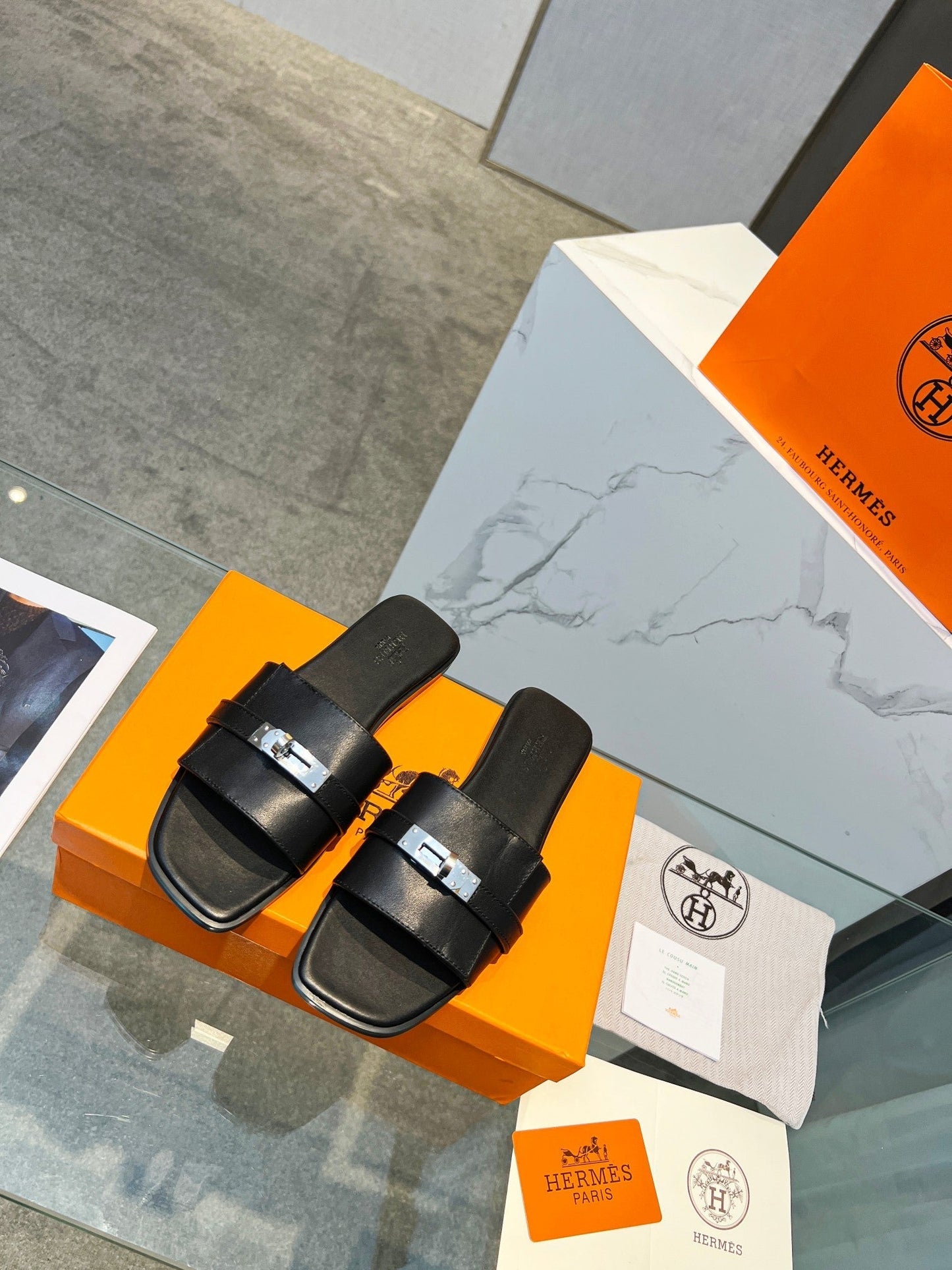 Giulia Sandal Black Calfskin - 35