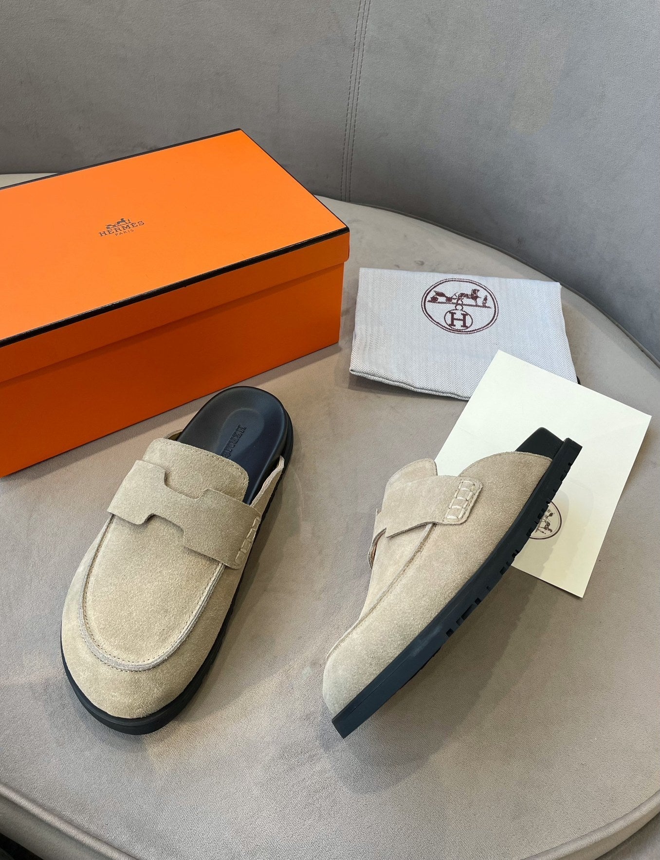 G0 MULE BEIGE SUEDE - 35