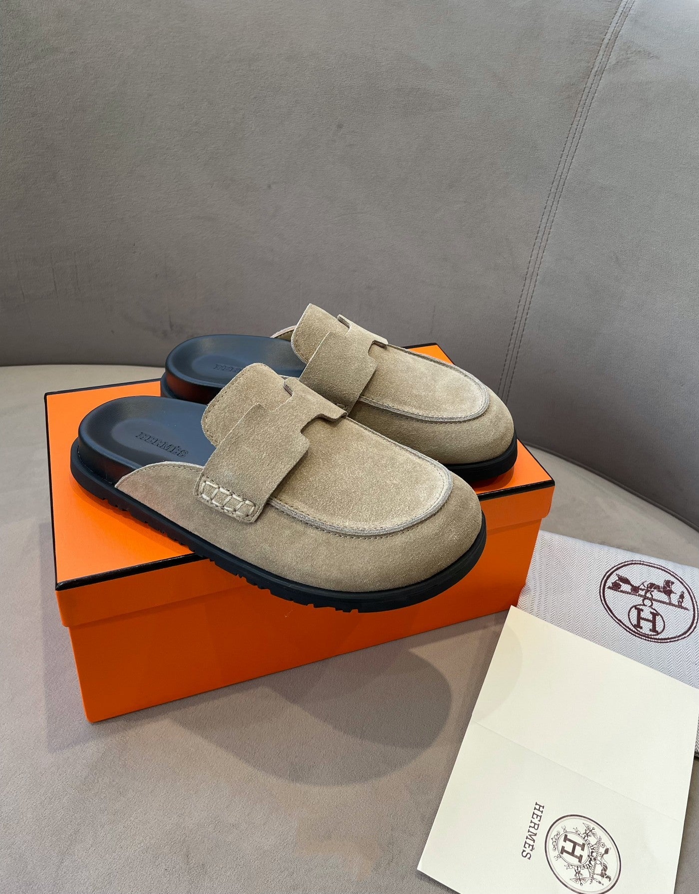 G0 MULE BEIGE SUEDE - 35