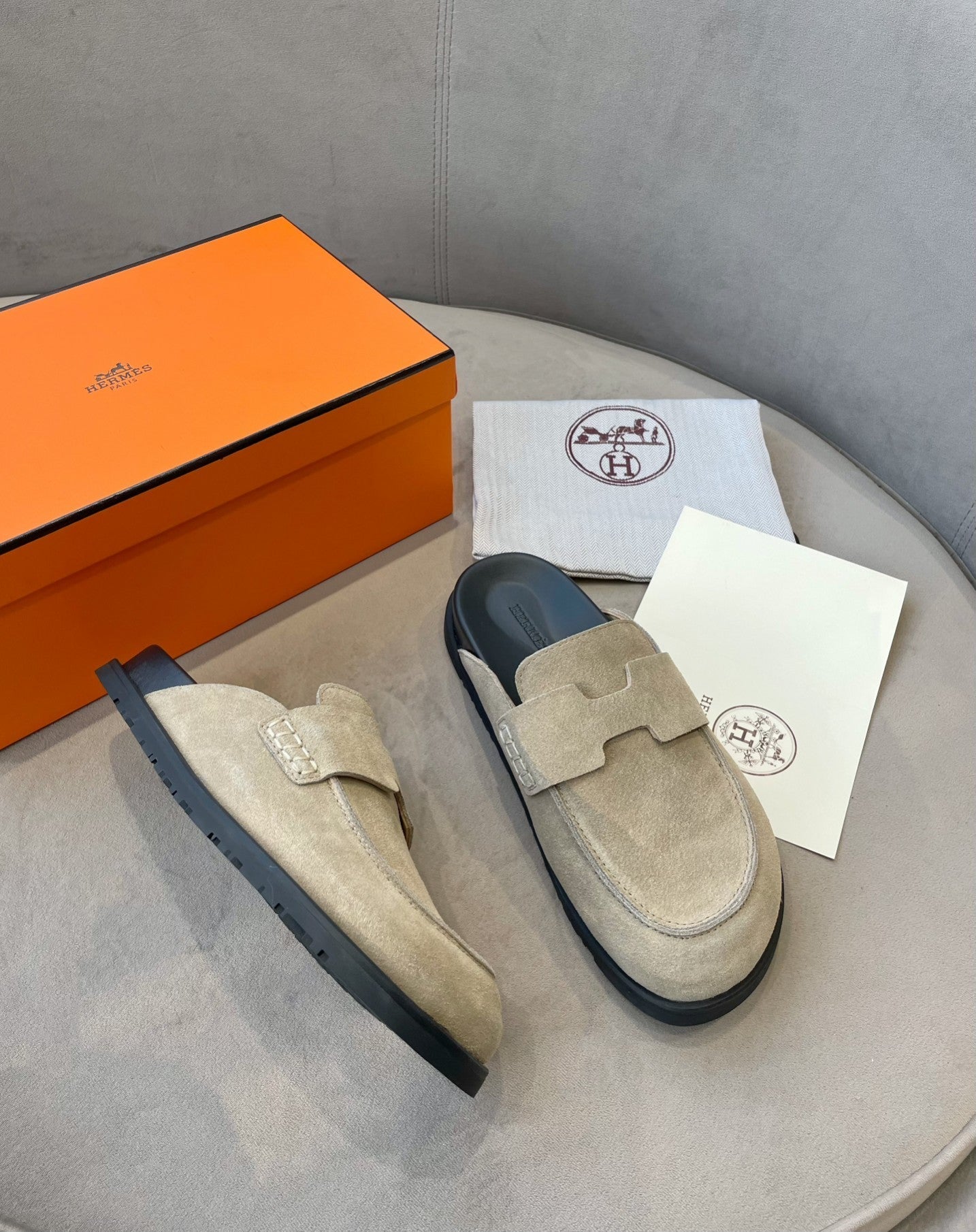 G0 MULE BEIGE SUEDE - 35