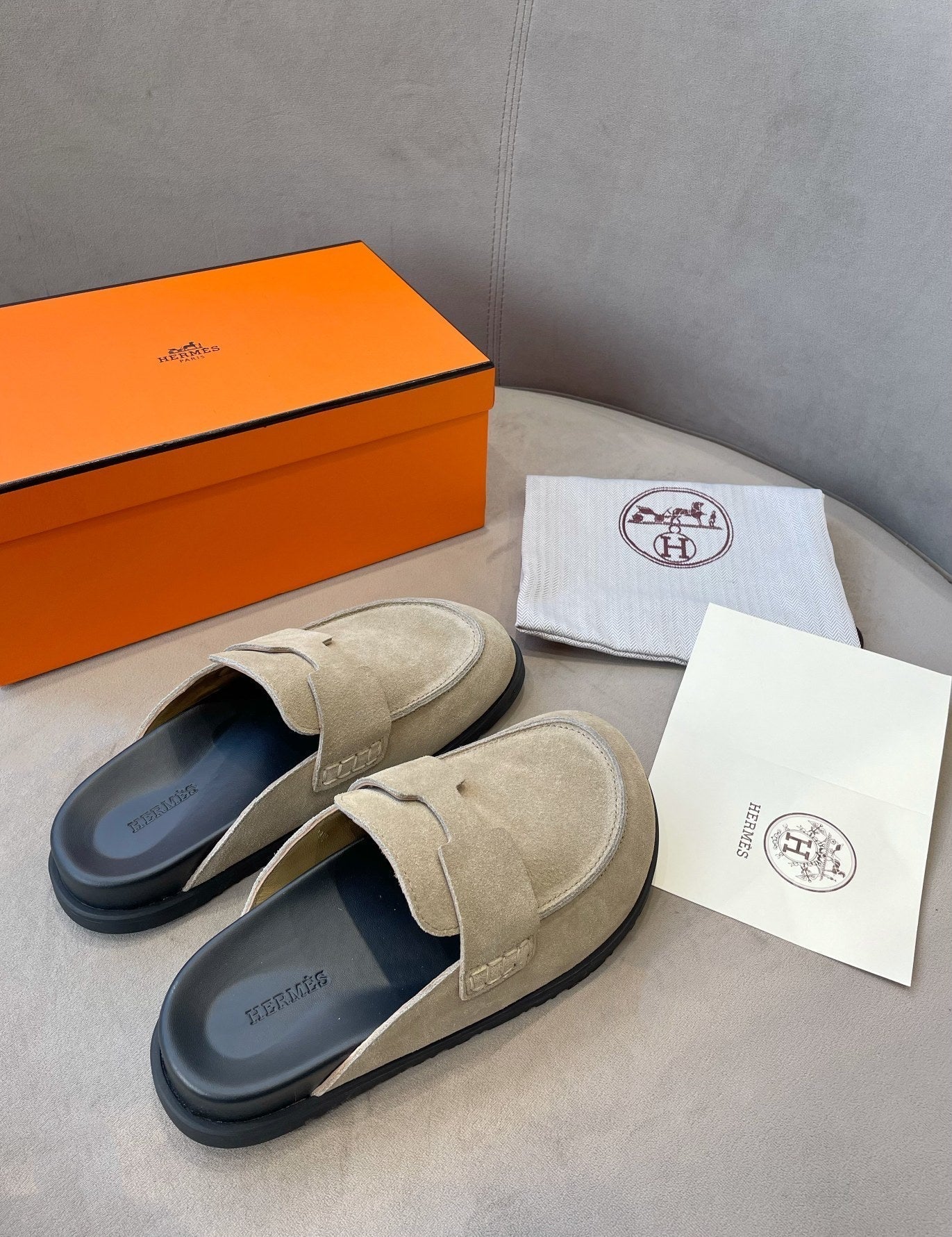 G0 MULE BEIGE SUEDE - 35