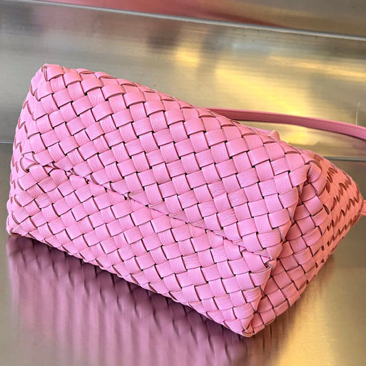 MINI CABAT 20 IN ROSE PINK LAMBSKIN