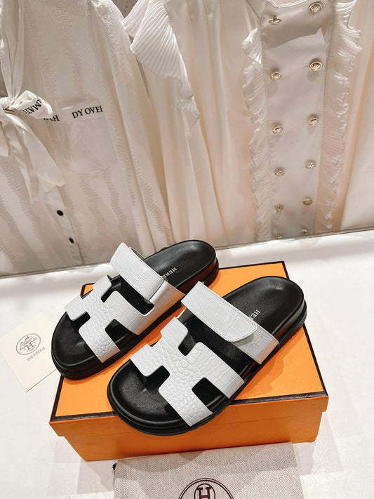 ШКІРА ЯГНЯТИ CHYPRE SANDAL ЧОРНО-БІЛА - 34