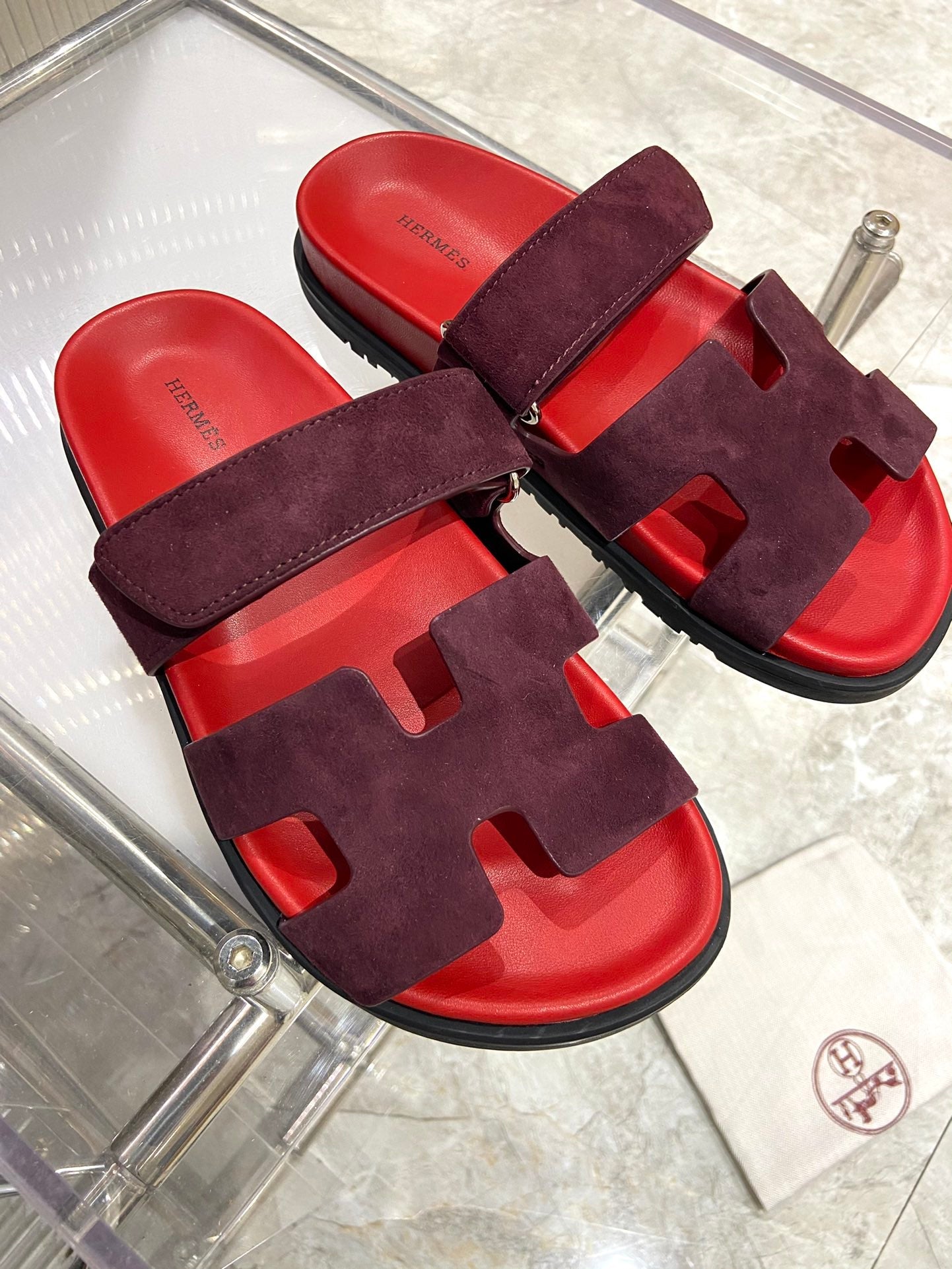 CHYPRE SANDAL CHERRY MIX JAM SUEDE - 34