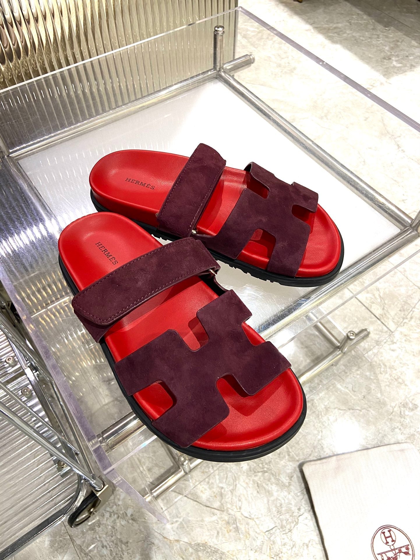 CHYPRE SANDAL CHERRY MIX JAM SUEDE - 34