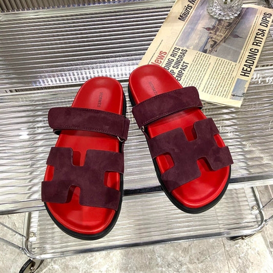 CHYPRE SANDAL CHERRY MIX JAM SUEDE - 34