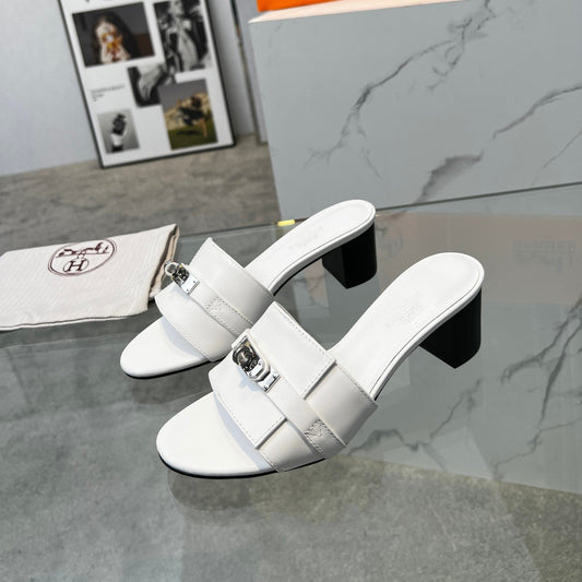 Gigi 50 Sandal White Calfskin - 35