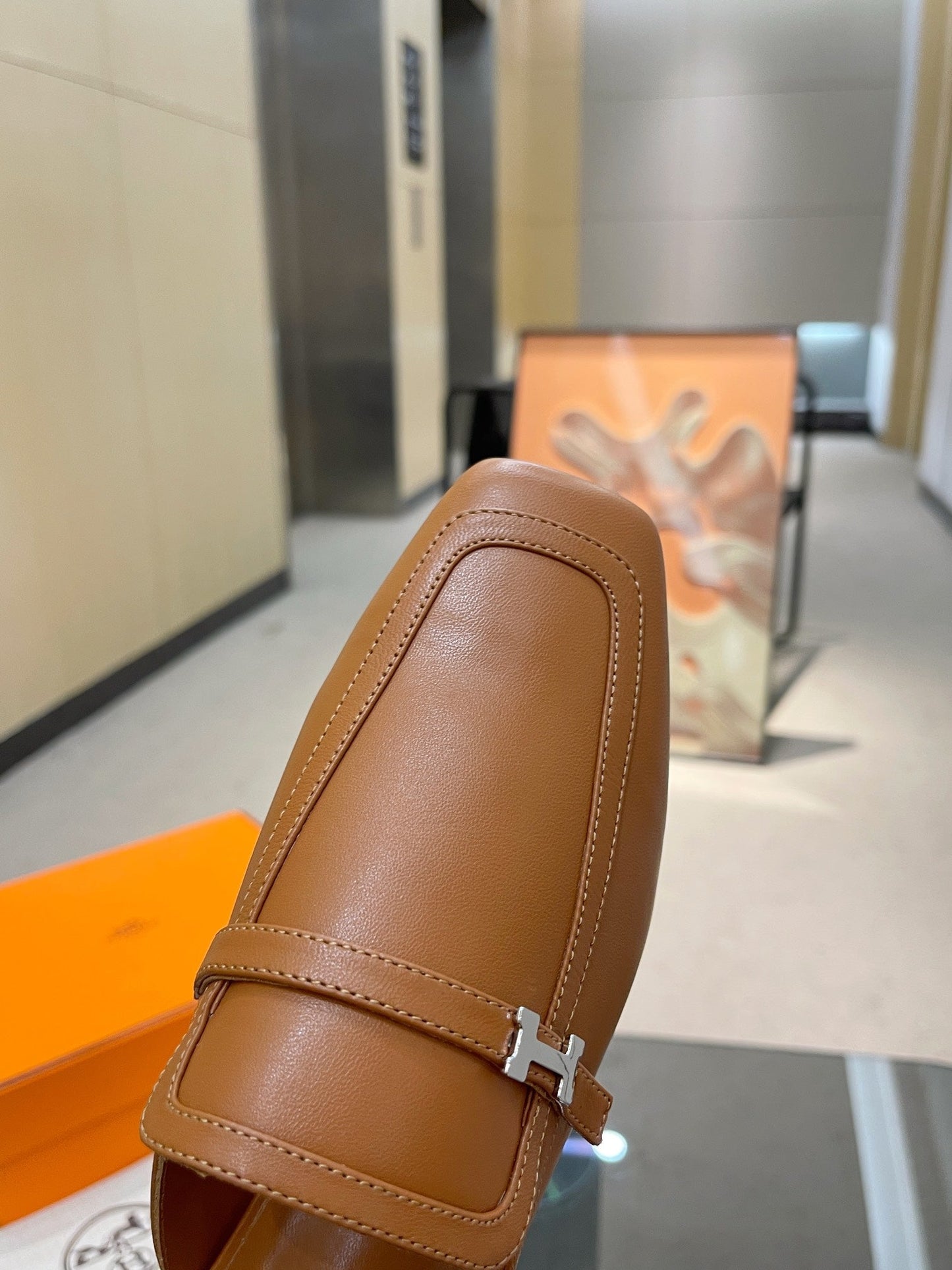 GROUPIE MULE TAWNY LAMBSKIN - 35