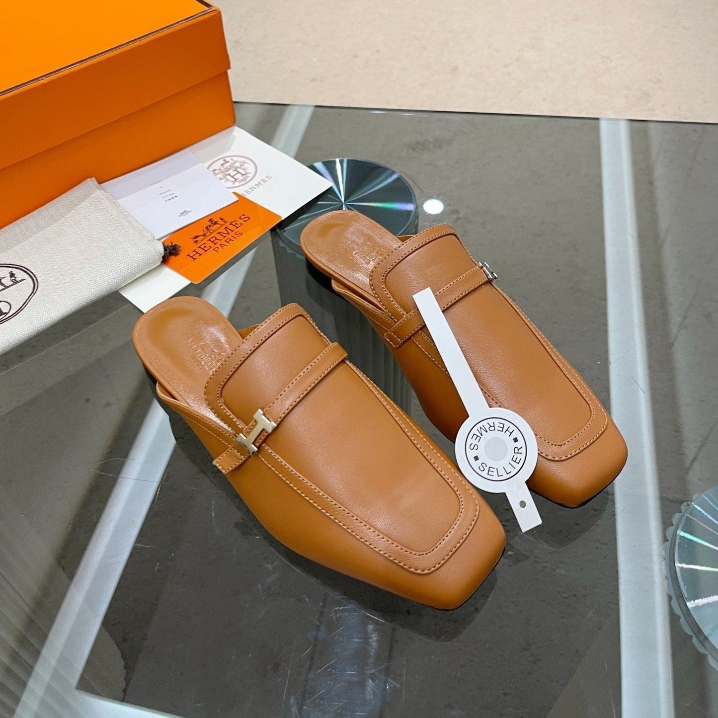 GROUPIE MULE TAWNY LAMBSKIN - 35