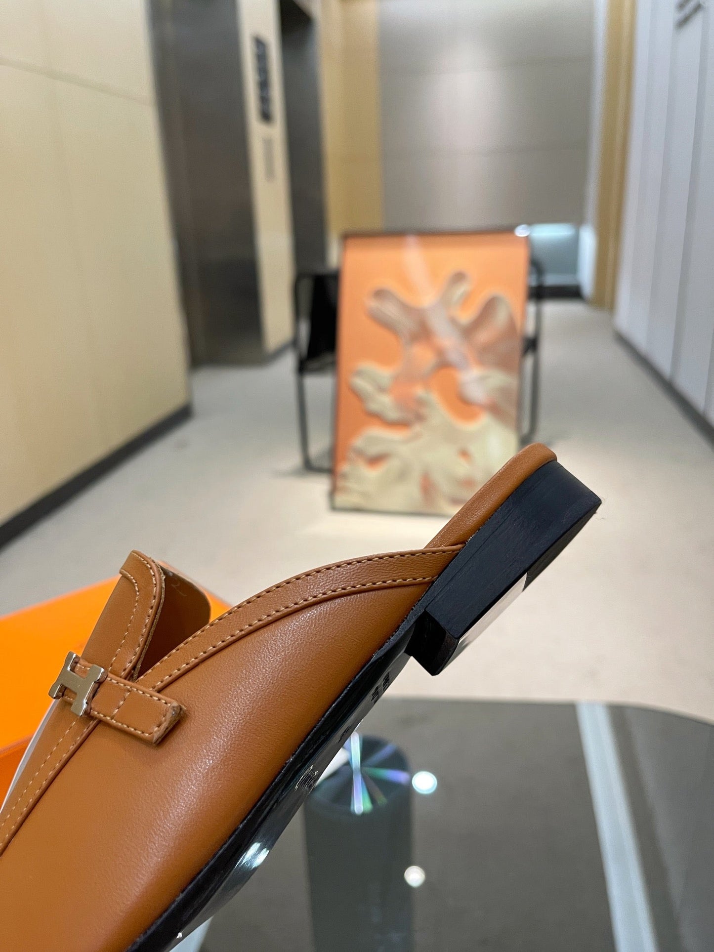 GROUPIE MULE TAWNY LAMBSKIN - 35