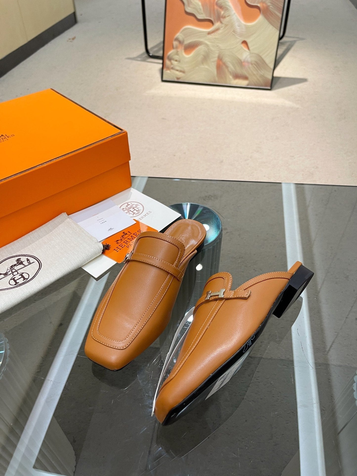 GROUPIE MULE TAWNY LAMBSKIN - 35