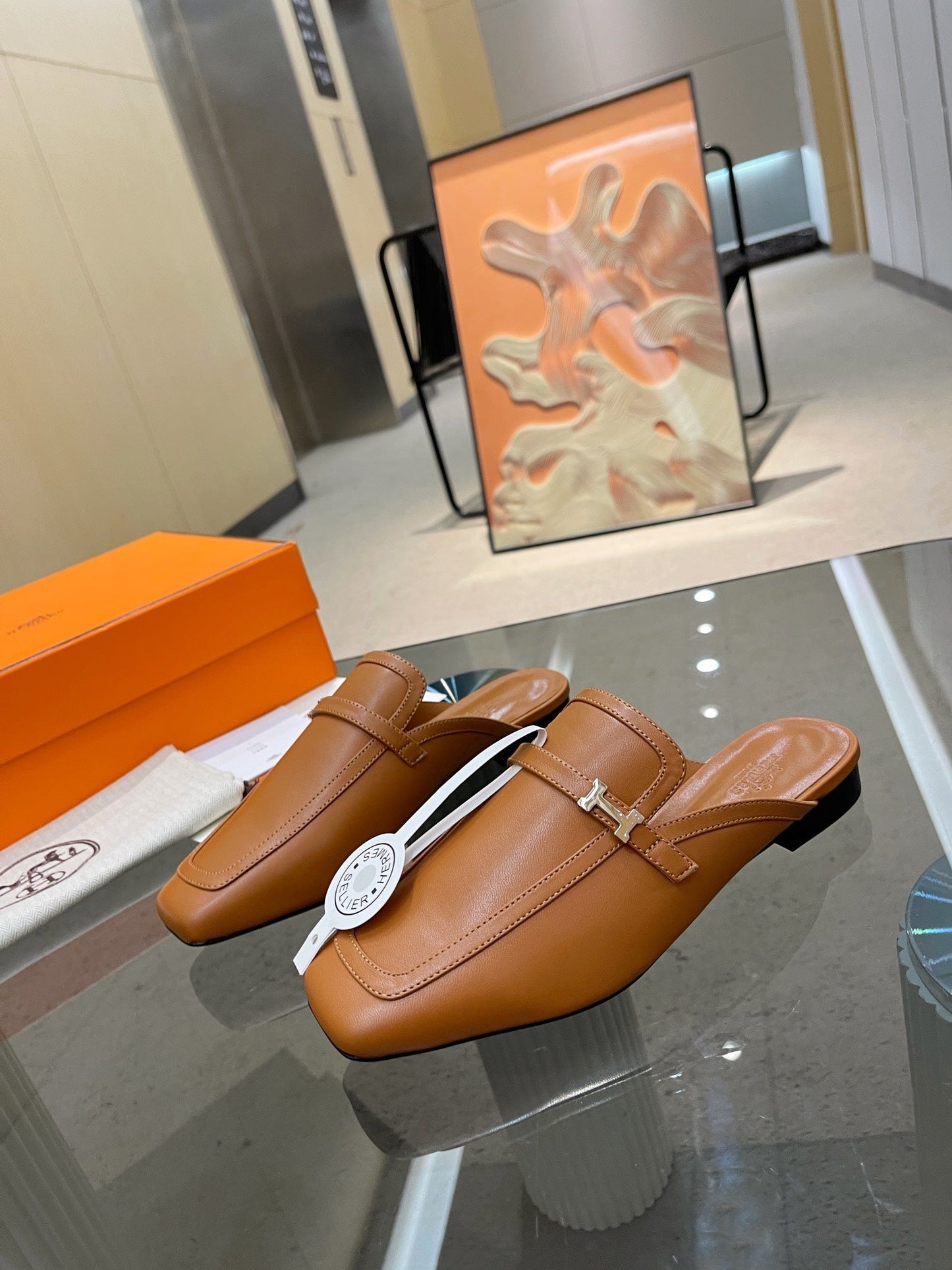 GROUPIE MULE TAWNY LAMBSKIN - 35