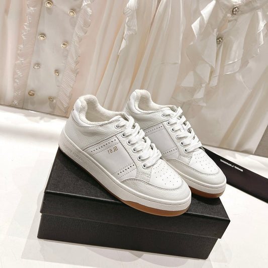 SL SL/61 SNEAKERS WHITE PERFORATED CALFSKIN - 35