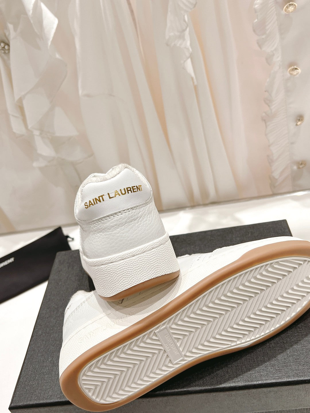SL SL/61 SNEAKERS WHITE PERFORATED CALFSKIN - 35
