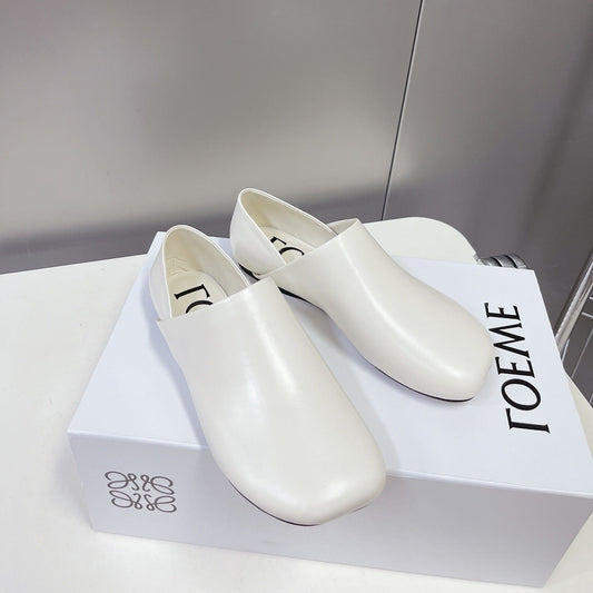 LW TOY SLIPPER WHITE CALFSKIN - 35