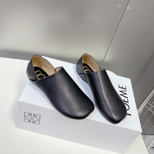 LW TOY SLIPPER BLACK CALFSKIN - 35