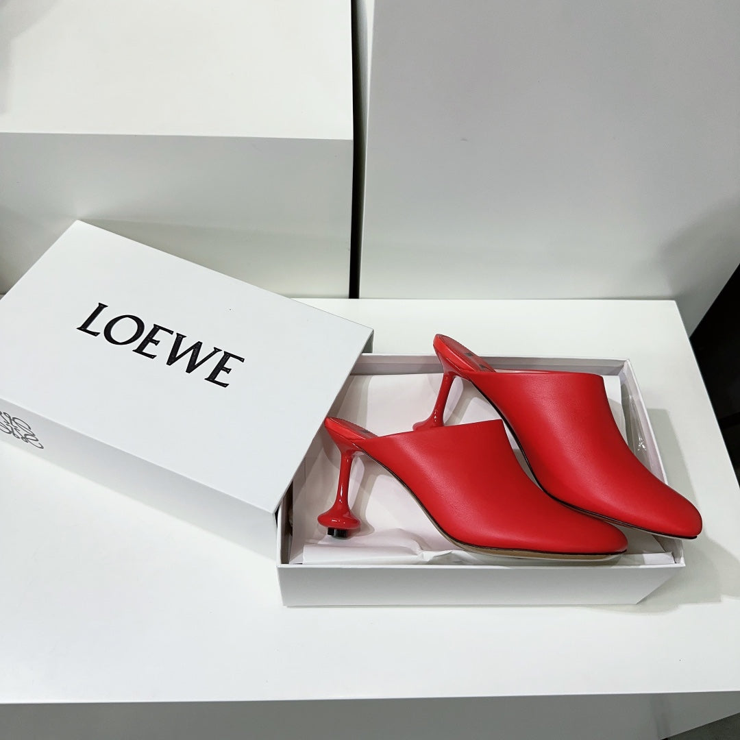 LW TOY MULE 95 RED CALFSKIN - 35