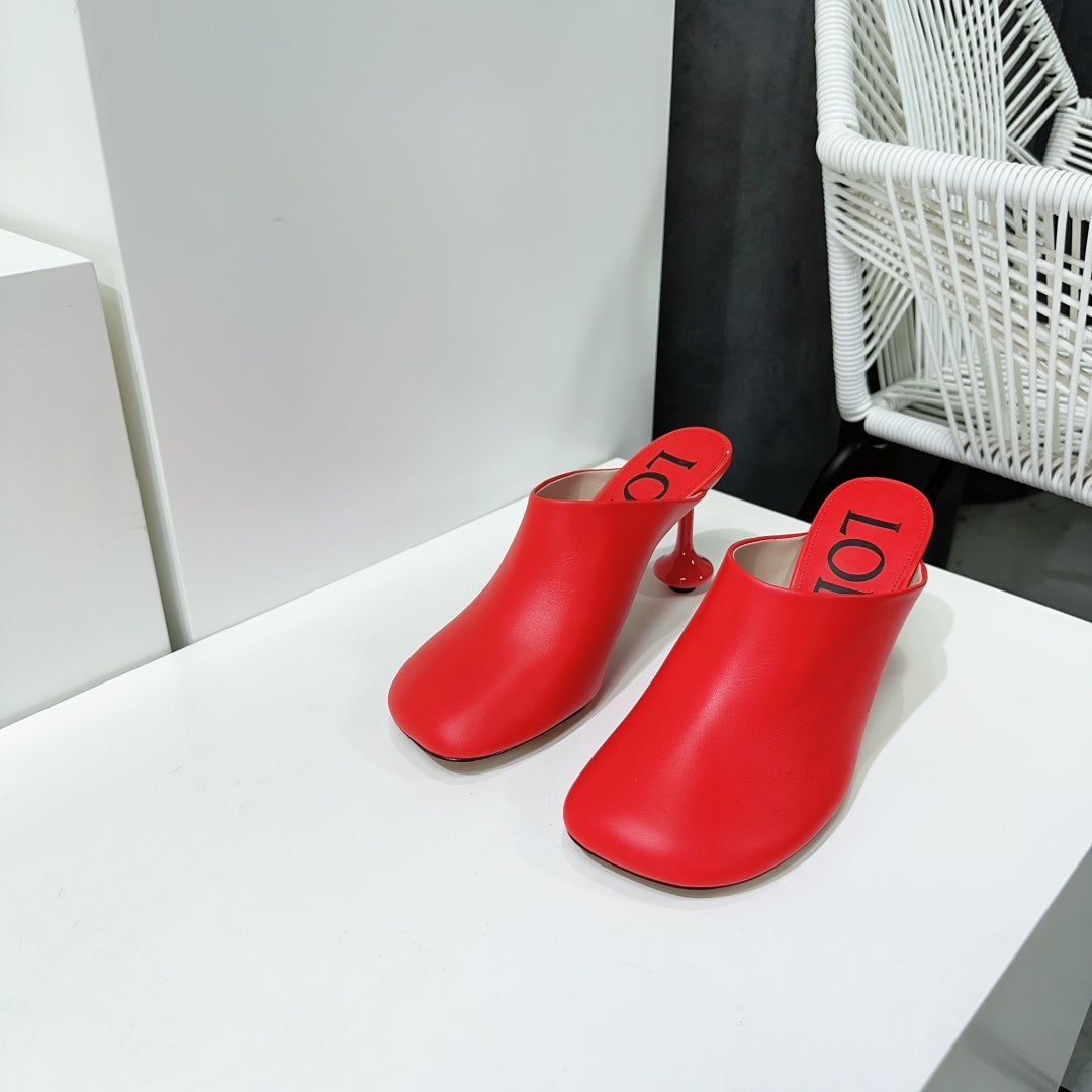 LW TOY MULE 95 RED CALFSKIN - 35