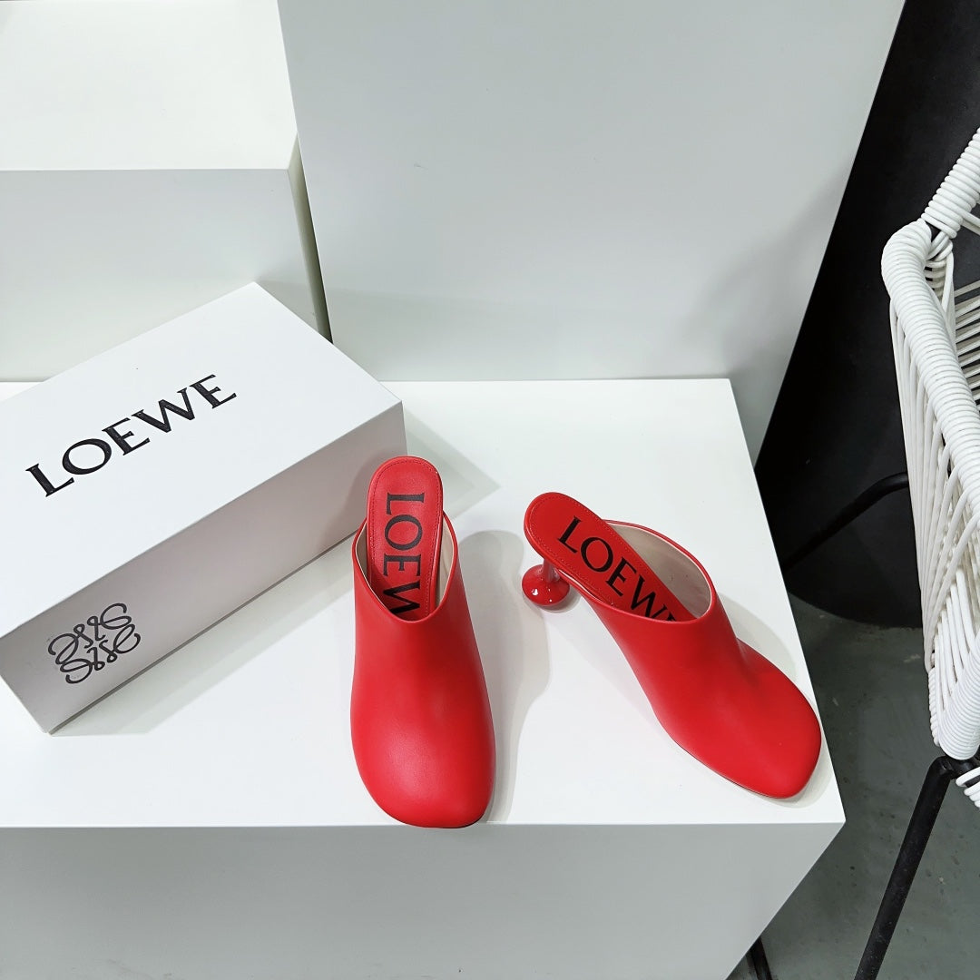 LW TOY MULE 95 RED CALFSKIN - 35