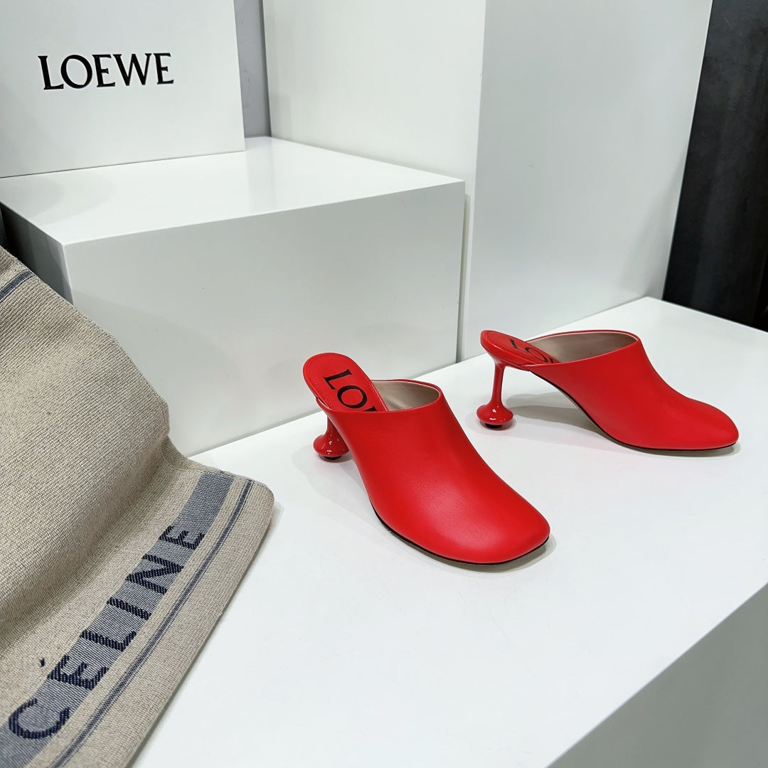 LW TOY MULE 95 RED CALFSKIN - 35