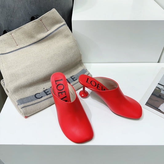 LW TOY MULE 95 RED CALFSKIN - 35